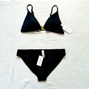 NEW Juicy couture Bikini black Triangle Y2K size XL
